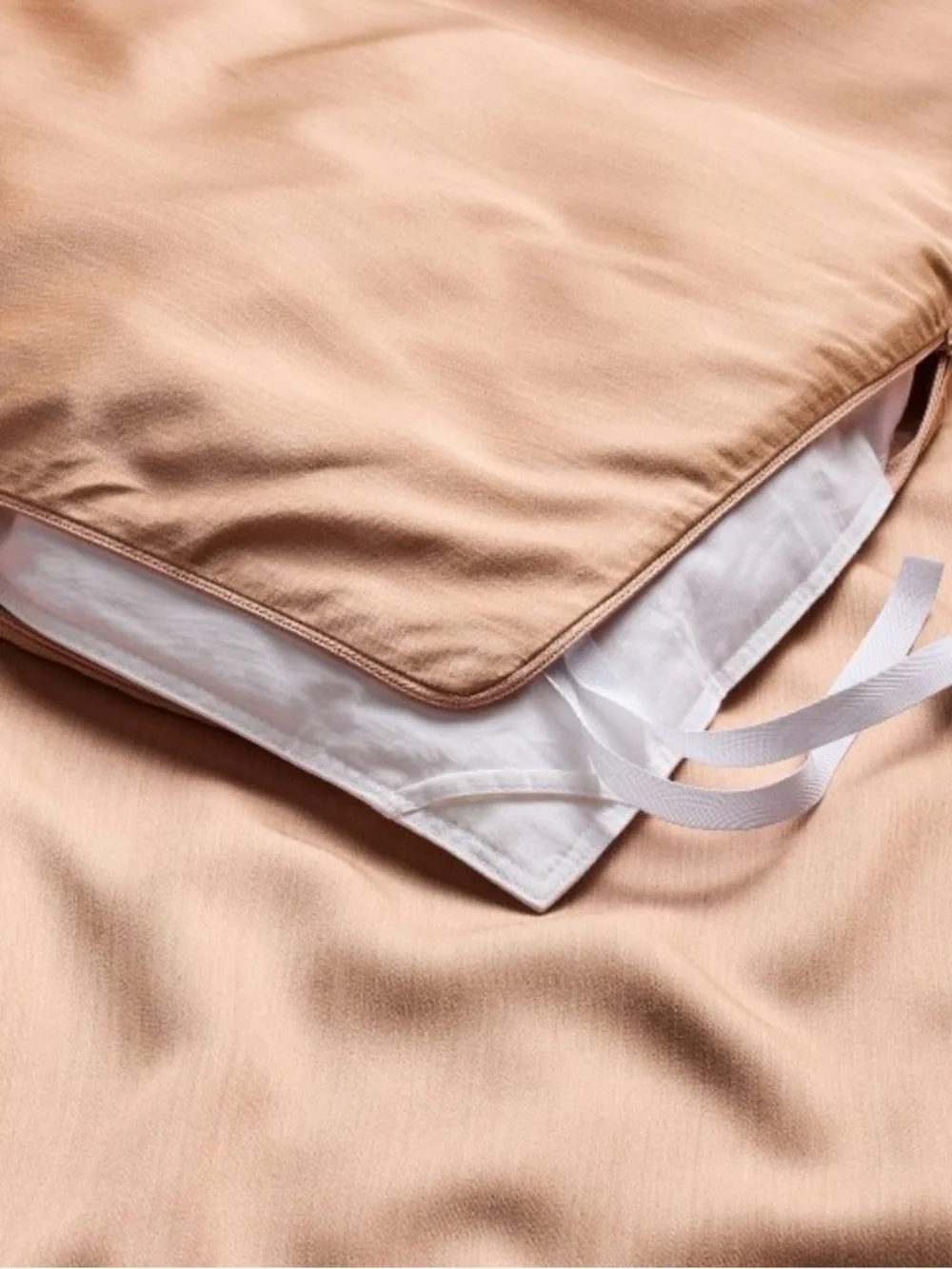 Casaluna King Rayon from Bamboo Duvet & Sham Set, Light Adobe Clay